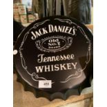 A LARGE JACK DANIELS BOTTLE CAP WALL DISPLAY SIGN