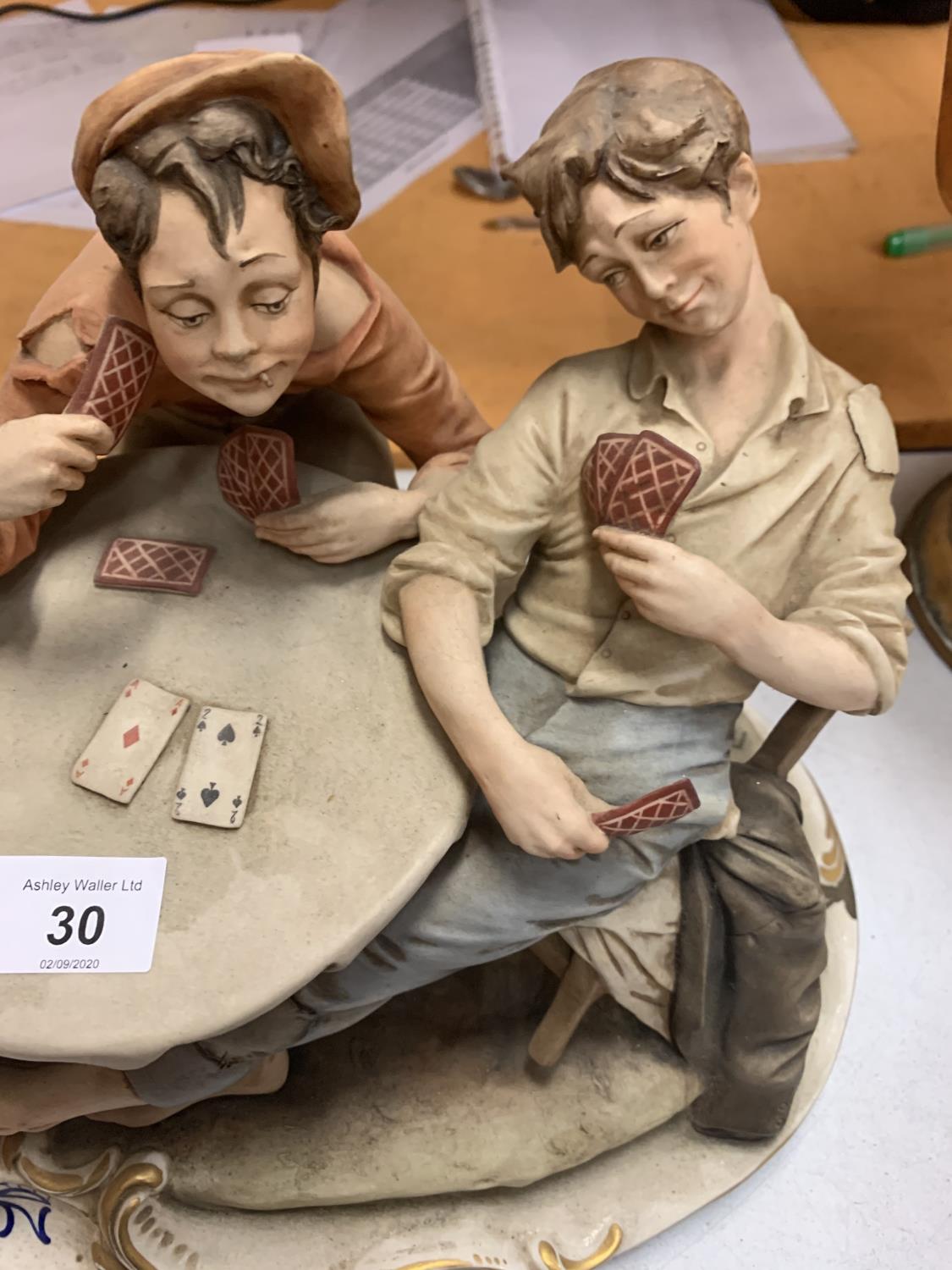 A CAPODIMONTE 'THE CHEAT' CARD PLAYERS FIGURE GROUP - Image 3 of 3