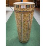 A LARGE DECORATIVE CERAMIC UMBRELLA STAND