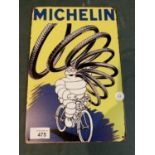 A METAL VINTAGE STYLE MICHELLIN MAN TYRES SIGN 20 X 30CM