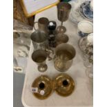 VARIOUS EPNS AND BRASSWARE