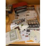 A LARGE QUANTITY OF STAMPS AND FIRST DAY COVERS