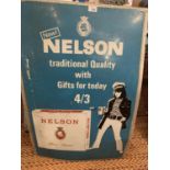 VINTAGE METAL NELSON CIGARETTE ADVERTISING SIGN