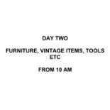 DAY TWO - FURNITURE, VINTAGE ITEMS, ETC - LOTS BEING ADDED DAILY