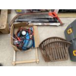 JUMP LEADS, RATCHET STRAPS, FIRE GRATES ETC