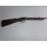 A SCARCE BUGELSPANNER UNDERLEVER . 25 CALIBRE AIR RIFLE, 46cm