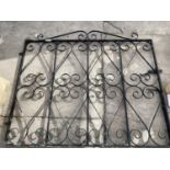 A WROUGHT IRON GARDEN GATE