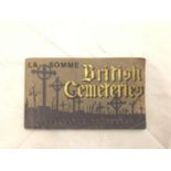 A DETACHABLE BOOK OF POSTCARDS RELATING TO THE SOMME BRITISH CEMETERIES