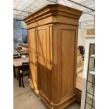 A VICTORIAN STYLE TWO DOOR WARDROBE