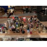 A LARGE COLLECTION OF VARIOUS PERFUMES AND BOTTLES