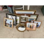 VARIOUS PICTURES AND A MIRROR