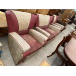 A 1950'S REXENE FLORAL PATTERNED LOUNGE SUITE