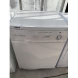 A HOTPOINT ULTIMA CONDENSER DRYER, BELIEVED IN WORKING ORDER, NO WARRANTY