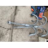 TWO GALVANISED BOAT ANCHORS