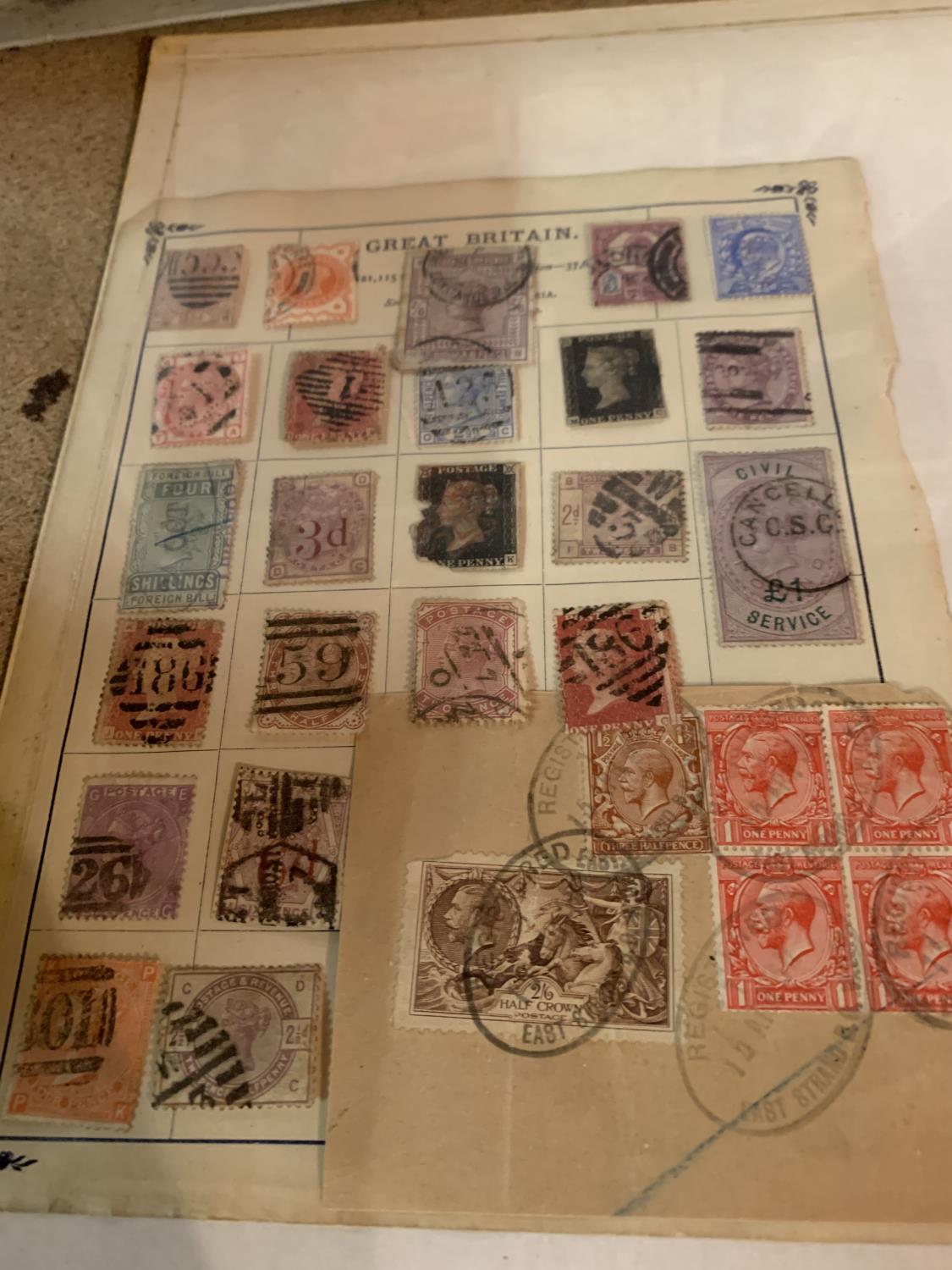 A COLLECTION OF STAMPS EARLY VICTORIAN ETC - Image 2 of 3