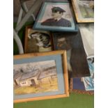 A LARGE COLLECTION OF FRAMED PICTURES