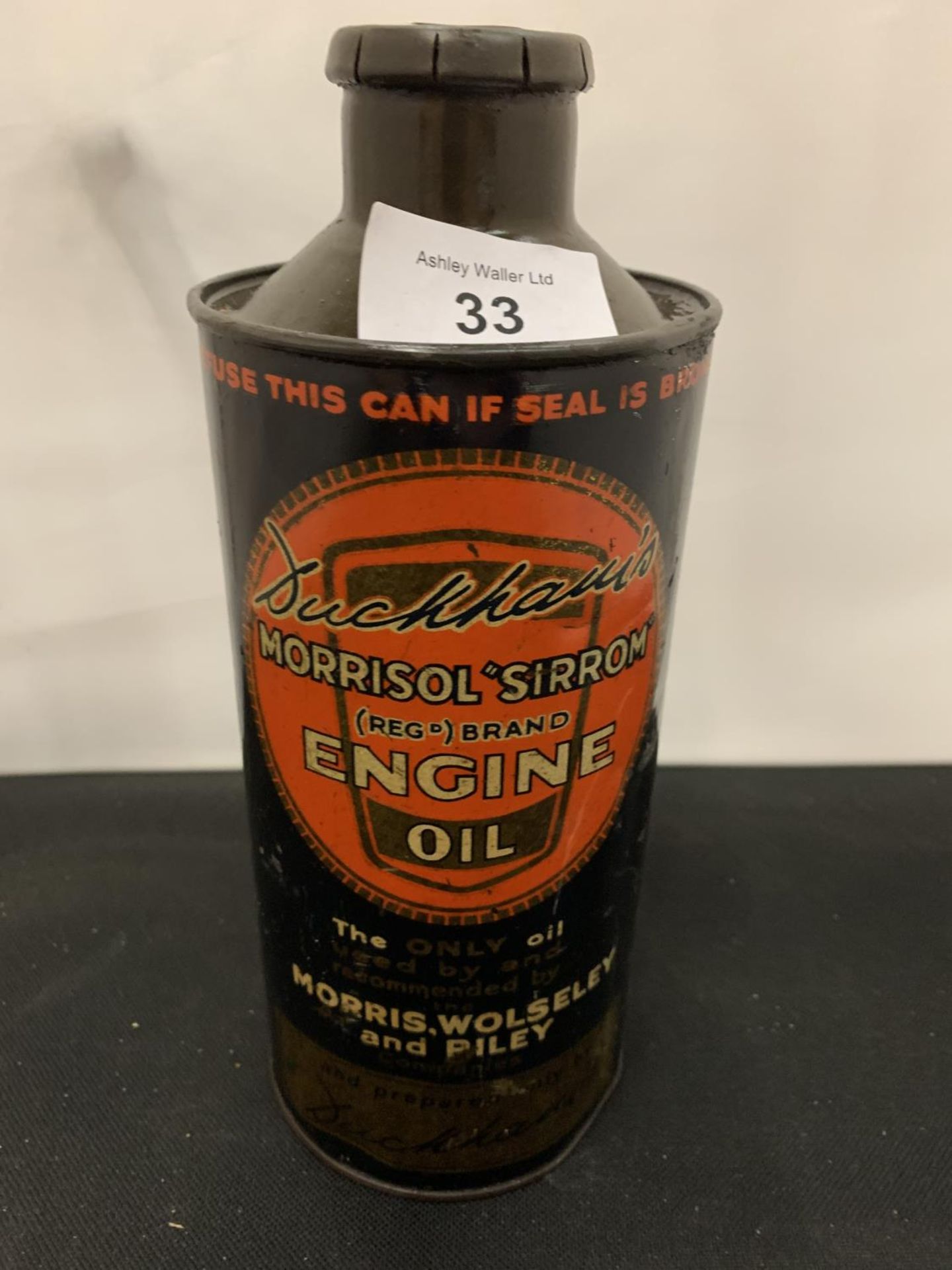A RARE DUCKHAMS MORRISOL ENGINE OIL CAN - Image 2 of 3