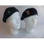 A GURKHA BERET AND A GENERAL STAFF OFFICERS BERET