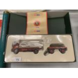A BOXED CORGI CLASSICS LIMITED EDITION OF 2000ERF SHEETED PLAFORM LORRY CC10201 AND TRAILER BRS