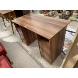 A TEAK EFFECT DESK