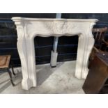 A MARBLE FIRE SURROUND