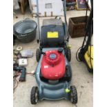 A HONDA PETROL MOWER SELF DRIVE NEW BODY FITTED IN WORKING ORDER