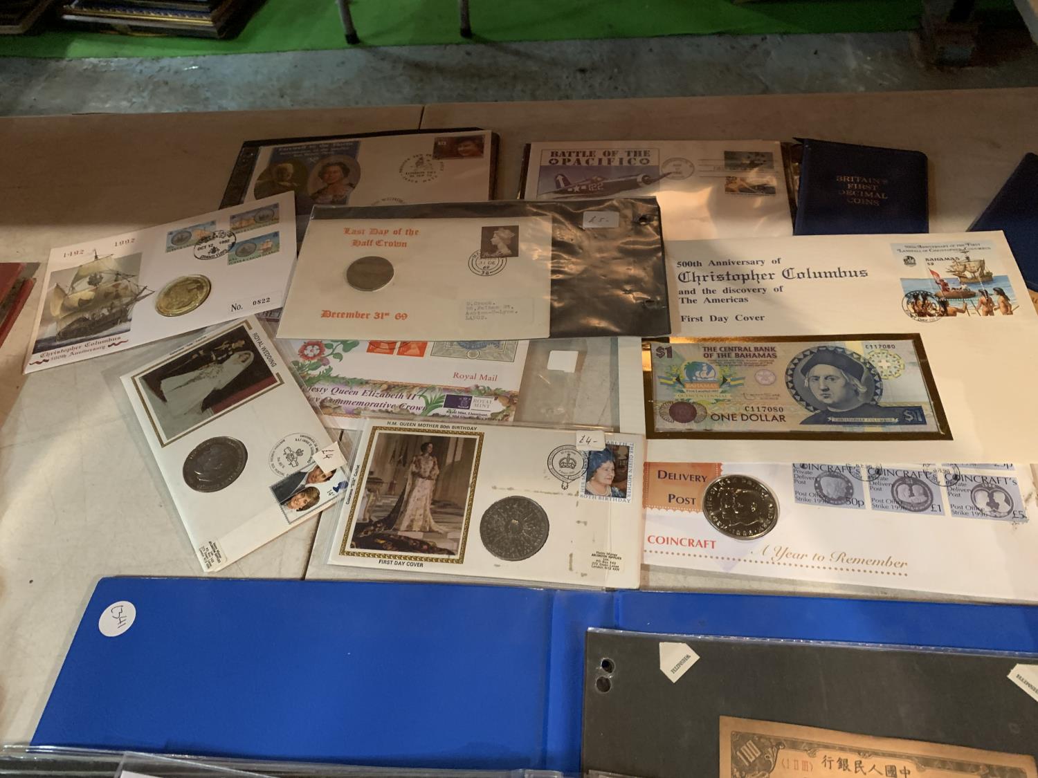 VARIOUS COIN COVERS, FIRST DAY COVERS ETC