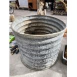 A GALVANISED WATER BUTT