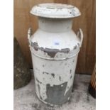 AN EXPRESS DAIRY FOODS LTD MIDLAND COUNTIES MILK CHURN WITH LID