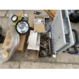 VARIOUS HARDWARE - RADIATOR, TORCHES, DOOR HANDLES ETC