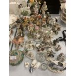A LARGE SELECTION OF CERAMICS TO INCLUDE STAFFORDSHIRE POTTERY