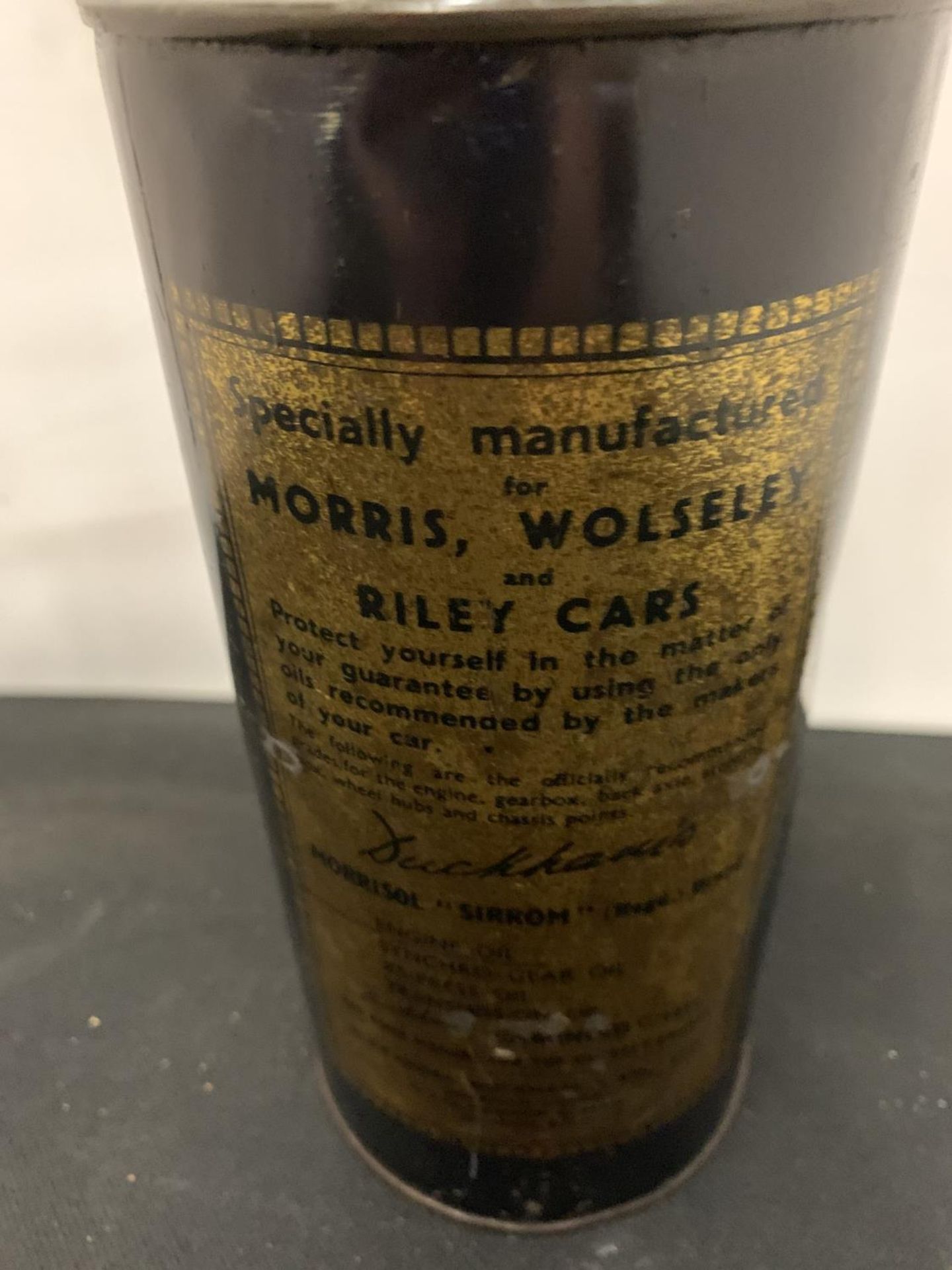 A RARE DUCKHAMS MORRISOL ENGINE OIL CAN - Image 3 of 3