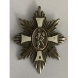 A GERMAN SILVER ARMY BADGE