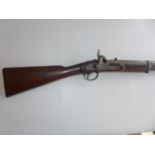 A GOOD QUALITY 1858 PATTERN .577 CALIBRE PERCUSSION CAP CAVALRY CARBINE, DATED 1859 WITH TOWER MARK,