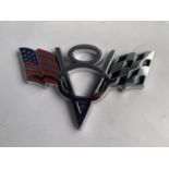 A V8 CAR BADGE