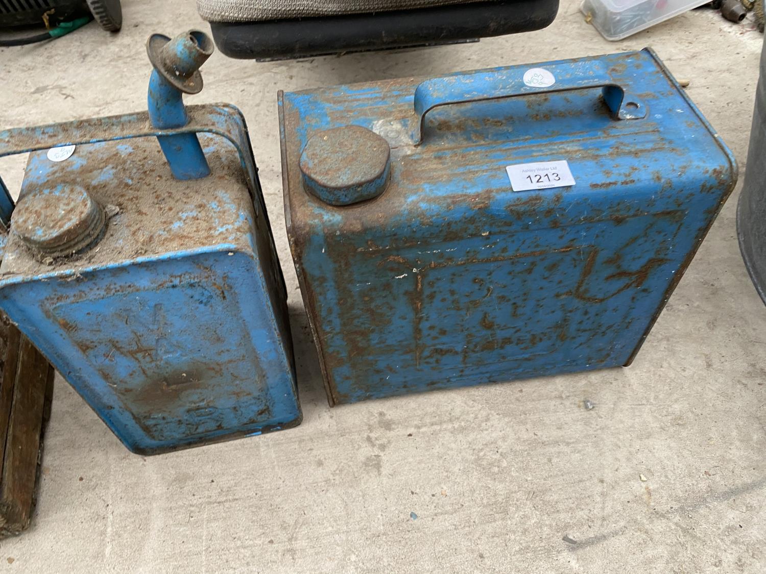 THREE VINTAGE PARAFFIN CANS - Image 2 of 2