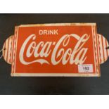 AN ENAMEL DRINK COCA COLA SIGN