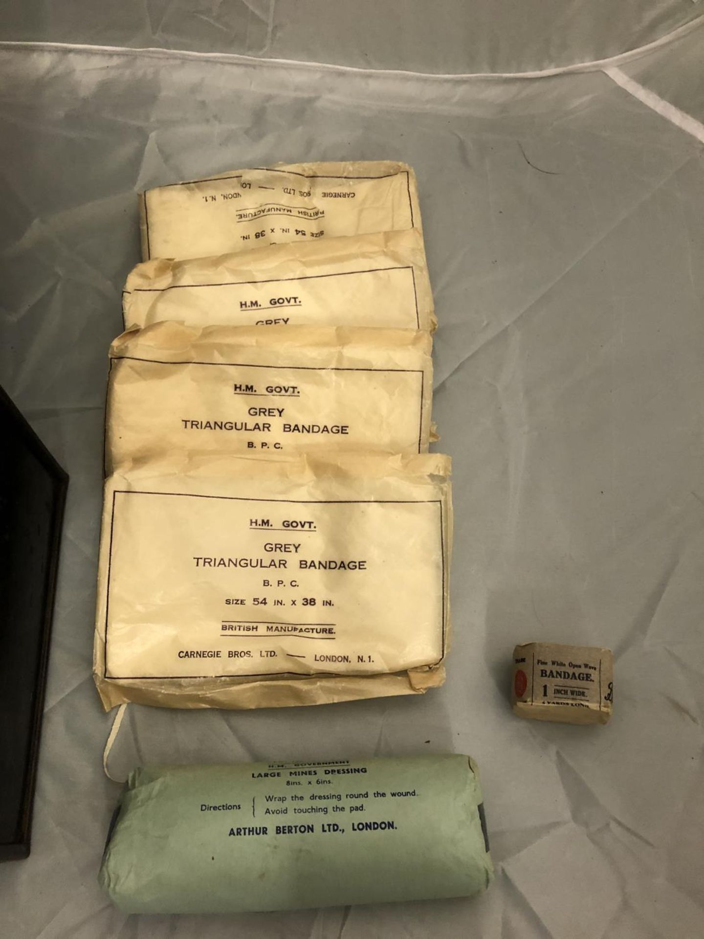 A WORLD WAR II A.R.P. TIN AND A FIRST AID KIT - Image 3 of 3