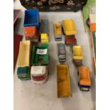 A COLLECTION OF TEN VINTAGE TOY LORRIES