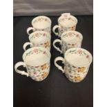 SIX MINTON HADDEN HALL MUGS