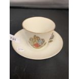 A W H GOSS ' COUNTY BOROUGH OF HANLEY' CUP AND SAUCER