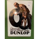 A METAL DUNLOP ADVERTISING SIGN