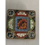 A CLOISONNE BROOCH