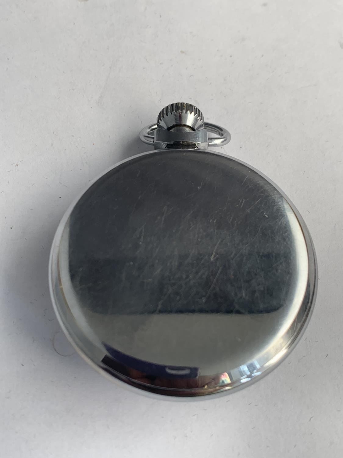 A SMITHS CHROME SUB DIAL POCKET WATCH - Image 2 of 2