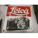 AN ENAMEL LEICA ADVERTISING SIGN