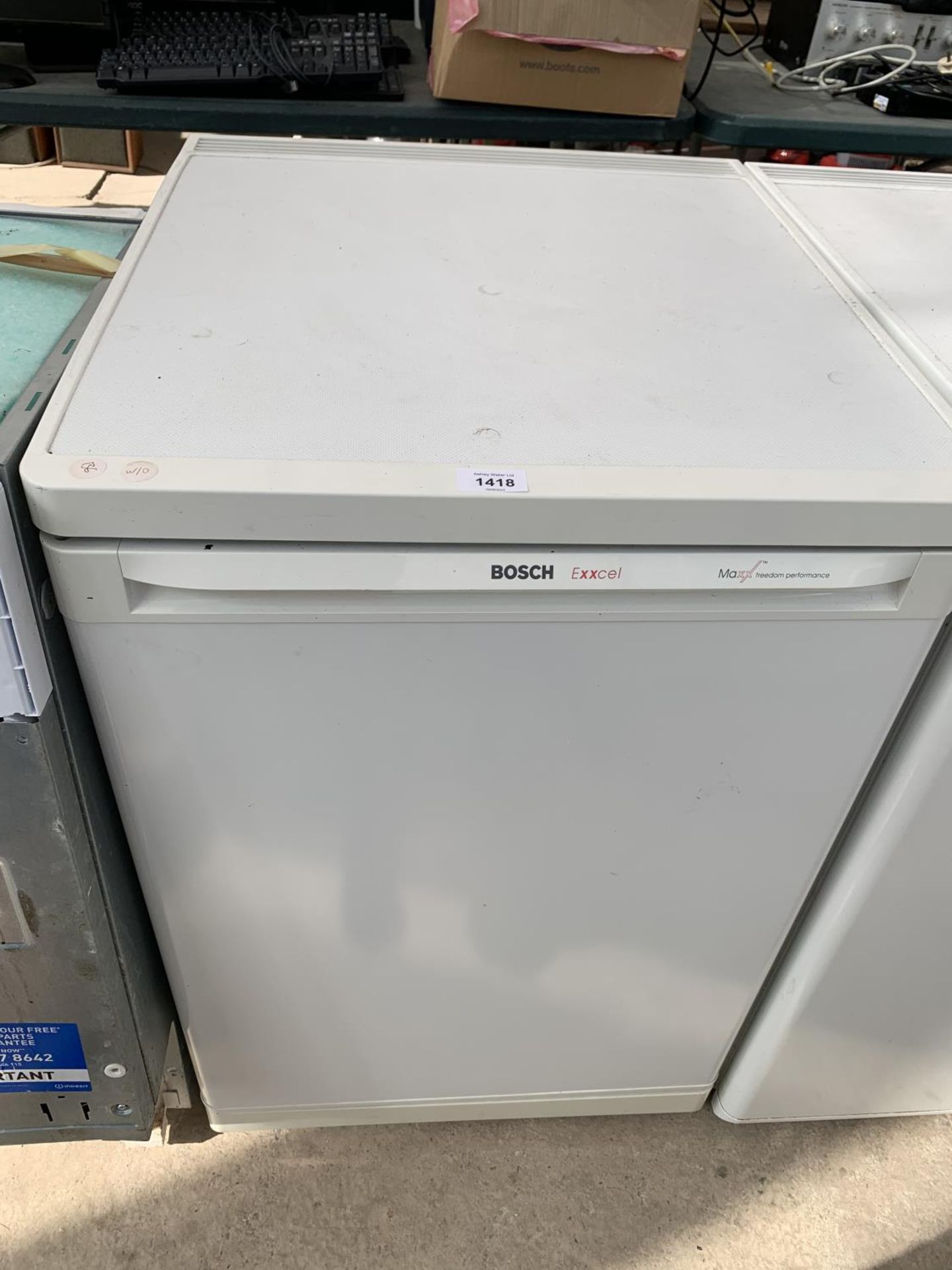 A BOSCH EXXCEL FREEZER, IN WORKING ORDER, NO WARRANTY