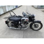 A 1956 PANTHER 100 SPRINGER 600 CC WITH A SQUIRE SIDECAR. FOUR OWNERS FROM NEW. WITH A V 5 AND