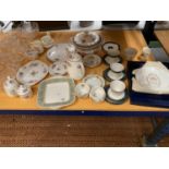 A LARGE QUANTITY OF CERAMICS TO INCLUDE COALPORT, ROYAL DOULTON AND MINTON