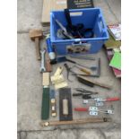 VARIOUS TOOLS - MORTISE BITS, GAUGES ETC