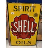 A SHELL ENAMEL SIGN